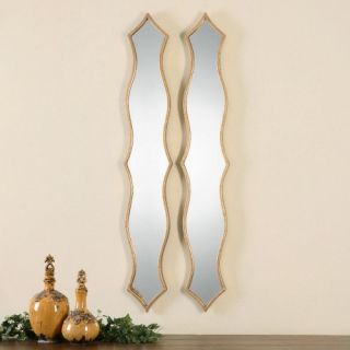 Uttermost Morvana Curved Metal Mirrors   Set of 2   7W x 47H in.   Mirrors