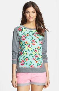 kensie Rosy Outlook Colorblock French Terry Sweatshirt