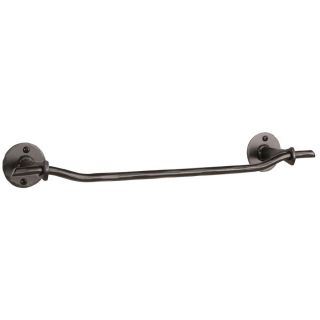 Stone County Ironworks Sherwood Natural Black Single Towel Bar (Common: 16 in; Actual: 18.5 in)