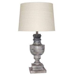 Kenroy Home Admiral 31 in. H Distressed Gray Table Lamp 32432DGRY
