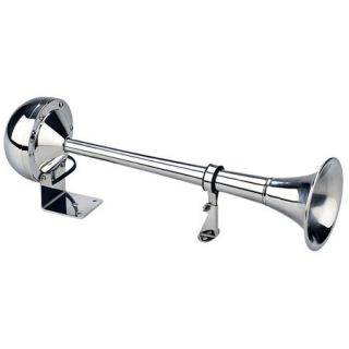 Wolo Persuader Single Trumpet Electric Stainless Steel Marine Horn High Tone 814849