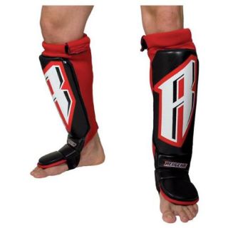 Revgear 839002 BLK   RD S Small Grappling Shin Guard   Slip On Style   Black / Red