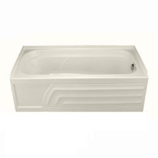 American Standard Colony 66 in L x 32 in W x 19.5 in H Linen Acrylic Rectangular Skirted Bathtub with Right Hand Drain