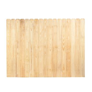 Severe Weather Pressure Treated Pine 5.5 in Picket Privacy Fence Panel (Common: 8ft x 6ft: Actual: 8ft X 6ft)