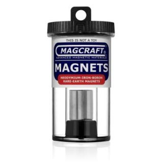 Magcraft Rare Earth 1/2 in. x 1 in. Rod Magnet (2 Pack) NSN0656
