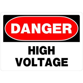 The Hillman Group 10 in x 14 in Danger High Voltage Sign