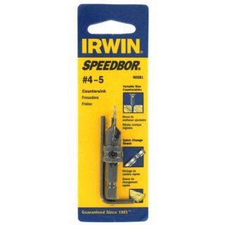 Irwin 90581 Industrial Tool number 4 To number 5 Counter Sink