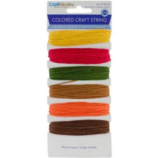 Multi Purpose Colored Craft String 29.5' Darks
