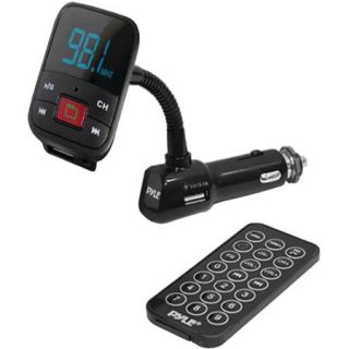 Pyle FM Radio Transmitter with USB/microSD/MP3/WMA Compatibility and Aux Input