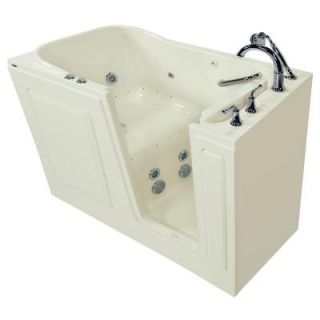 American Standard Exclusive Series 60 in. x 30 in. Walk In Whirlpool and Air Bath Tub with Quick Drain in Linen 3060.409.CRL PC