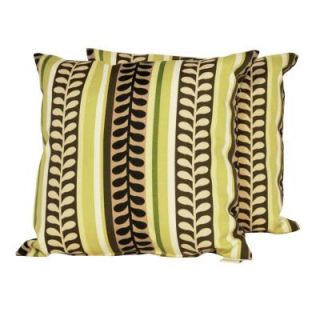Arlington House 17 in. Square Pike Jasper Outdoor Throw Pillow (2 Pack) 6050 02 6221 00