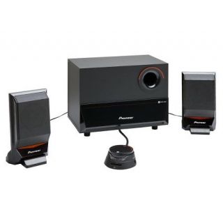 Pioneer 2.1 Channel Computer Speaker w/Multimedia Control Puck —