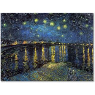 Trademark Fine Art "The Starry Night, 1888" Canvas Wall Art by Vincent van Gogh