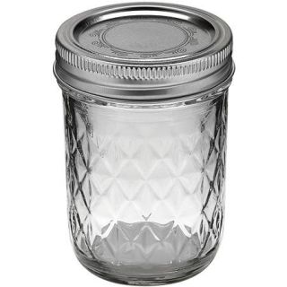 Ball Quilted Crystal Jelly Jars