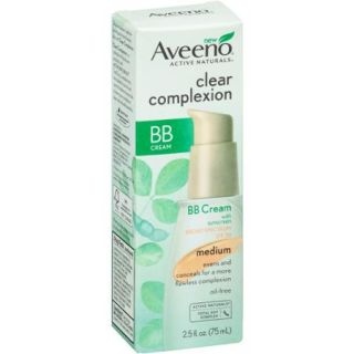 Aveeno Clear Complexion BB Cream Medium, 2.5 oz