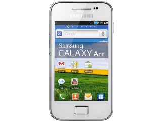 Refurbished: Samsung Galaxy Ace S5831 158 MB, 278 MB RAM White Unlocked GSM Android Cell Phone 3.5"