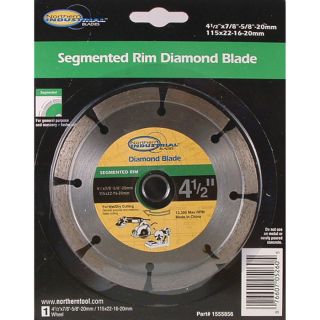 Northern Industrial General-Purpose Segmented Dry/Wet Cutting Diamond Blade — 5in.dia., Model# 5DIYEUROSEG10