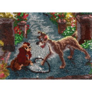 Latch Hook Kit 27X20 Lady And The Tramp