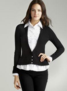 Audrey & Grace Black & White Two Fer Cardigan  ™ Shopping