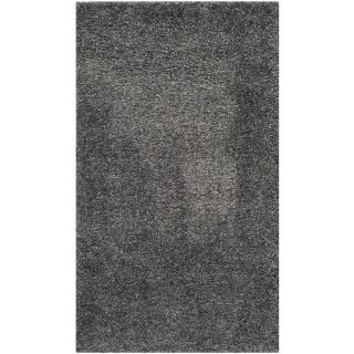 Safavieh California Shag Dark Grey Rectangular Indoor Machine Made Area Rug (Common: 8 x 12; Actual: 102 in W x 144 in L x 1.08 ft Dia)