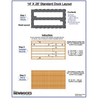 DewDocks   USA 168'' x 312'' Standard Dock Layout