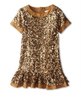 Little Marc Jacobs Sequin Ceremony Dress Little Kids Big Kids Tabacco