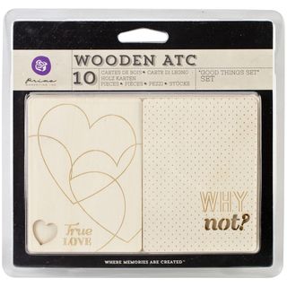 Wooden ATC Cards 10/Pkg Not Too Shabby   16252541  