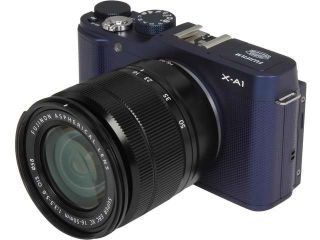FUJIFILM X A1 16395603 Blue 16.3 MP 3.0" 920K LCD Mirrorless Digital Camera with 16 50mm Lens