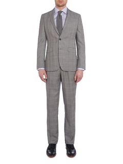 Richard James Mayfair Contemporary prince of wales check suit Light Grey