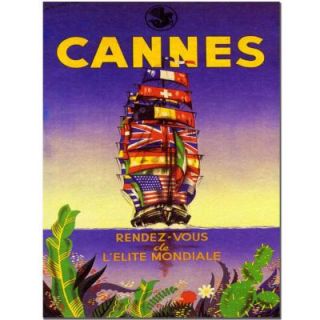Trademark Fine Art 18 in. x 24 in. Cannes by M. Pecnard Canvas Art V8023 C1824GG