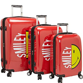 pb travel Smiley Half Face 3PC Luggage Set