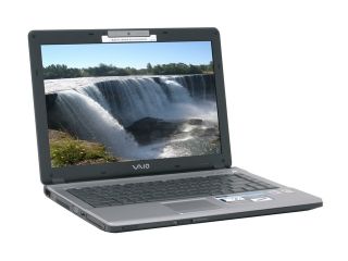 SONY Laptop VGN FJ170P/B Intel Pentium M 740 (1.73 GHz) 512 MB Memory 100 GB HDD Intel GMA900 14.1" Windows XP Professional