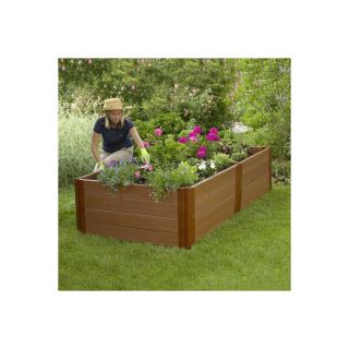 Scenery Solutions 96 in W x L x 24 in H Brown Composite Raised Garden Bed