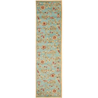 Safavieh Lyndhurst Blue and Multicolor Rectangular Indoor Machine Made Runner (Common: 2 x 8; Actual: 27 in W x 96 in L x 0.33 ft Dia)