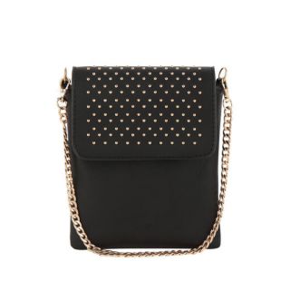 Melie Bianco Bobbie Chains and Studs Crossbody Bag