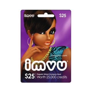 IMVU $25 Prepaid Virtual Currency Card