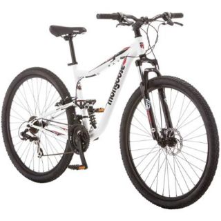 29" Mongoose Ledge 3.5 Men's Mountain Bike, White/Red