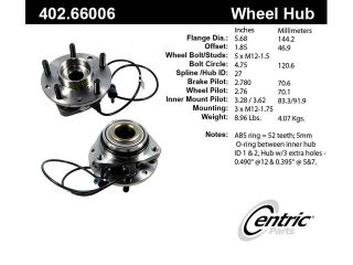 Centric (402.66007E) Wheel Hub Assembly