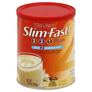 Slim Fast  3 2 1 Plan Shake Mix, French Vanilla, 12.83 oz (364 g)