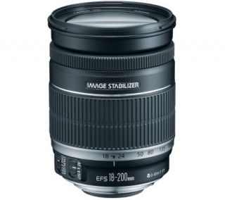 Canon EF S 18 200mm f/3.5 5.6 IS Telephoto Zoom Lens —