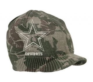 NFL Dallas Cowboys Old Orchard Beach CamouflageVisor Knit Hat —