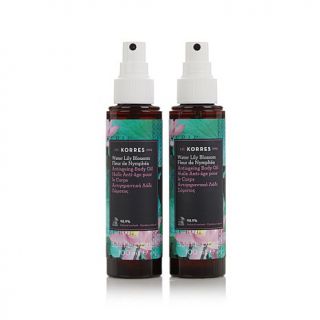 Korres Water Lily Anti Aging Body Oil Duo   8059363