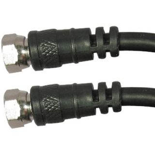 Axis F To F RG 59 Screw On Cable, 12', Black
