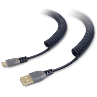 ToughTested Durable Coiled microUSB Cable, 10'