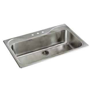 Southhaven 33 x 22 Self Rimming Single Bowl Kitchen Sink