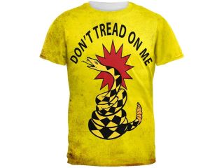 Don't Tread On Me Gadsden Flag All Over Adult T Shirt