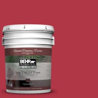 BEHR Premium Plus Ultra 5 gal. #140B 7 Frosted Pomegranate Eggshell Enamel Interior Paint 275305