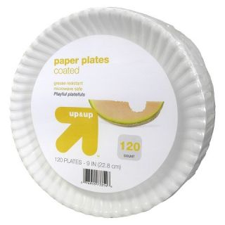 up & up™ Paper Plates Coated 9 120 Count