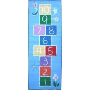 Fun Time Primary Hopscotch Size: 19 x 29   Home   Home Decor   Rugs
