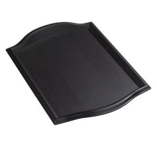 Carlisle 12 in. x 17 in. Polypropylene Bistro Serving and Food Court Tray in Black (Case of 12) 1217BT03